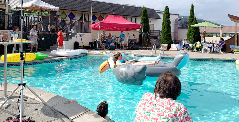 Aquatudes poolside at Ohana by the Lake 9/18/21